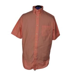 Croft&Barrow Men's Short Sleeved Dress Shirt. Neck Size 15.5-16 (M). Pre-Owned.
